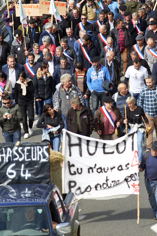 manifestation anti-ours des éleveurs pyrénéens