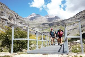 photo de randonneuses au parc national d'Ordesa en Aragon